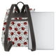 thumbnail image 3 of Balery Red Ladybugs On Black Dotted Mochila de Cuero para Mujeres, Gran Capacidad, Bolsa de Viaje Multifuncional, Mochila de Cuero y Bolsa de Hombro para Mujeres, 3 of 4