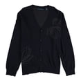 thumbnail image 1 of Perry Ellis Cardigan à Imprimé Floral pour Hommes, Bleu, Très Grand, 1 of 2