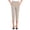 *1-Khaki, variant on VBVC Women's Pull-On Button Details Ankle Pants , High Waisted Work Leggings For Women,Ladies' Stretch Casual Pants with Pockets,Beige,XL-5XL