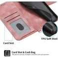 thumbnail image 5 of LINLIN Leather Wallet phone Cover, Magnetic Card Skin Cover,PU Leather Wallet Flip Phone Cover, Flip Protective Case Cover with Wallet Card Holder for Wrist Strap, 5 of 9