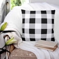 thumbnail image 3 of Black White Buffalo Check 26x26 Pillow Covers Set of 2, Farmhouse Plaid Modern Geometric Throw Pillow Covers Decorative Couch Cushion Case, Microfiber Square Pillowcases for Bedroom Car Living Room, 3 of 7