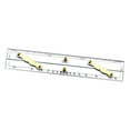 thumbnail image 2 of Navigation Parallel Ruler, Roll Ruler Lightweight, Clear Scale, Multifunctional Marine Parallel Ruler Measurement Tool for Measuring Student 600mm, 2 of 10