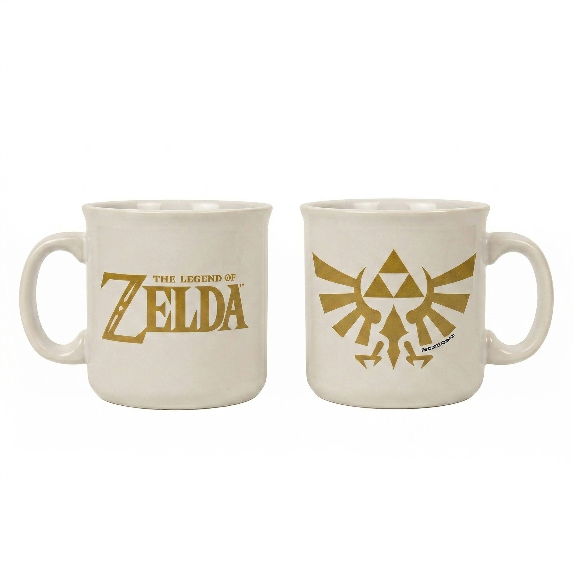 Pyramid America: Zelda: Hyrule Crest - 20oz Ceramic Camper Mug - Coffee & Tea Cup, Microwave-Dishwasher Safe, Video Game Fan Collectible, Licensed