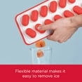 thumbnail image 2 of Rubbermaid, Ice Cube Tray, 6013371 Plastic & Silicone Ice Tray, Red & White, plastic, silicone, great for entertaining and serving, Made for Cold Drink Preparation, 2 of 5
