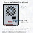 thumbnail image 3 of Carcasa de disco duro externa Syba SY-ENC50118, 10 TB, 5 bahías, USB 3.0, 3 of 6
