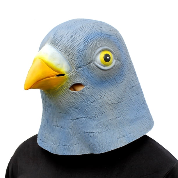 Máscara de látex para disfraces CreepyParty Pigeon, fiesta de Halloween para adultos