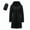 Black, variant on hoksml Women's Lightweight Longline Packable Down Coat with Detachable Hood Slim Fit Winter Puffer Jacket