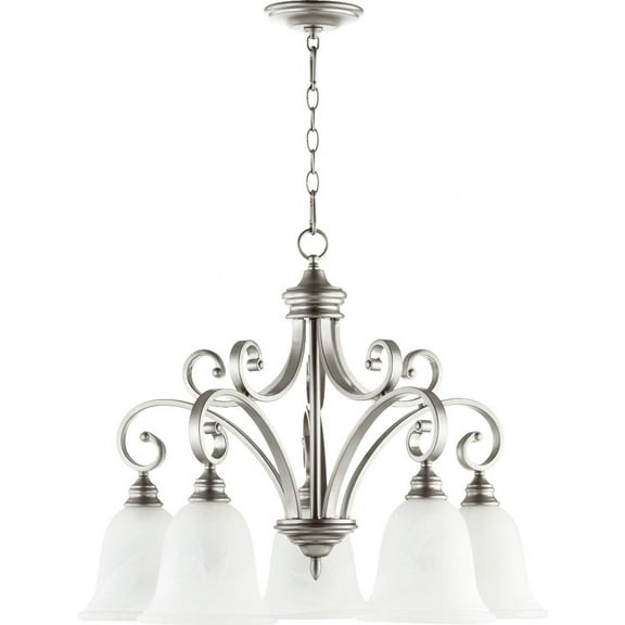 6354-5-186-Quorum Lighting-Bryant - 5 Light Nook Pendant in Quorum Home Collection style - 30 inches wide by 23.75 inches high-Oiled Bronze