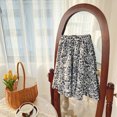 thumbnail image 6 of Zwiiyzr 2-11Y Floral Long Skirt For Girls Toddler Kids Teens A-Line Maxi Skirts Spring And Summer Temperament Flare Loose Umbrella Skirt Black, 6 of 6
