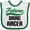 White and Green, variant on Inktastic Future Drag Racer Boys Baby Bib