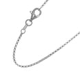 thumbnail image 3 of JewelStop 14k Semi-solid White Gold 1.1 Mm Diamond-cut Lite Rolo Chain 18" Lobster Claw - 1.66gr., 3 of 4
