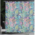 thumbnail image 3 of Ambesonne Paisley Shower Curtain, Bohem Colorful, 69"Wx84"L, Multicolor, 3 of 4