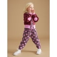 thumbnail image 5 of Little Star Organic Toddler and Kids Girls' Outfit Set, 4-Piece Set, Sizes 12M-10, 5 of 15