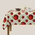 thumbnail image 5 of Zufioo Fruit Apples Print Square Decorative Tablecloth, Wrinkle-resistant, Waterproof and Oil-resistant Tablecloth Coffee Table Cloth, Suitable for Restaurants-54"x54", 5 of 8