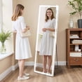 thumbnail image 7 of Sybels 71" Arched Full-Length LED Mirror, Adjustable 3-Color Lighting, Freestanding/Wall-Mounted Floor Mirror for Bedroom & Dressing Room, 7 of 7