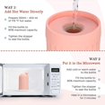 thumbnail image 4 of Reusable Silicone Hot Water Bottle For Hot Compress And Heat Therapy(pink), 4 of 5