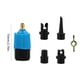 thumbnail image 4 of (Conector No. 1 Azul) Adaptador Válvula Aire para Tabla Remo SUP Tabla Remo Inflable Conversión Multifuncional Remo en El Cuero Cabelludo Bote Goma Cama Inflable Adecuada para, 4 of 6