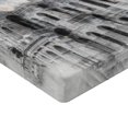 thumbnail image 2 of Ambesonne Italy Fitted Sheet, Colosseum Rome Sketch, Twin XL Size, Beige Black, 2 of 3