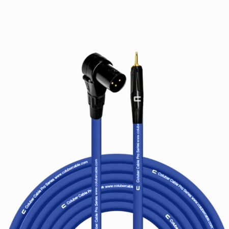 Coluber Cable Right Angle Male XLR - 3.5 TS Male 3-Pin Microphone Connector