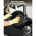 thumbnail image 3 of Cooks Standard Classic 8-Quart Stock Pot Dutch Oven Casserole with Glass Lid, Hard Anodized Nonstick Stockpot, Not Induction,  Black, 3 of 7