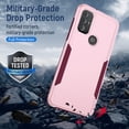 thumbnail image 3 of for Moto G Play 2023 Case,Moto G Pure Phone Case,Moto G Power 2022 Case with Screen Protector, Heavy-Duty Tough Rugged Shockproof Protective Case for Motorola G Play 2023, Pink, 3 of 12