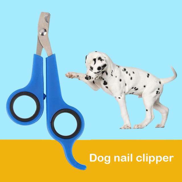 Pet Nail Toe Clipper Tijeras Cortador de garra de perro de acero inoxidable (Azul Negro) Likrtyny Mascotas