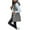 Gray, variant on QSAWXQZ Women's Long Puffer Vest Solid Stand Collar Sleeveless Zip Up Jackets Coat with Pockets for Winter Khaki 2XL