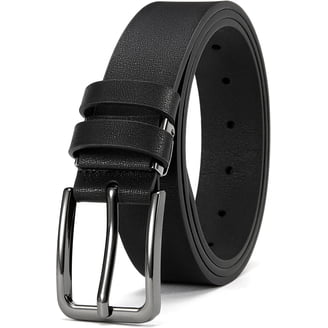 Leather Classic Belt with Adjustable Cut-to-Fit Design KEMISANT Men Leather Belt 7Holes Adjustable for Jean Casual  main image 4
