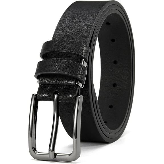 Belt for Men,Men's Dress Belt Casual Wear Jeans Belt 1.25", Classic Fashion Design Belt, Adjustable Trim to Fit