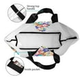 thumbnail image 4 of Pofeuu Colored Casino Chips Print Reusable Grocery Bags - Washable, Foldable, Packable Tote, Large Handles, Heavy Duty, Zippered Top Pouch, 4 of 8