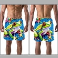thumbnail image 3 of luoweisi Men's Beach Shorts Quick Dry Swim Trunks with Mesh Lining Frog L, 3 of 5
