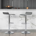 thumbnail image 2 of Adjustable Height Swivel Bar Stool Modern Gray Bar Chair，Set of 2, 2 of 7