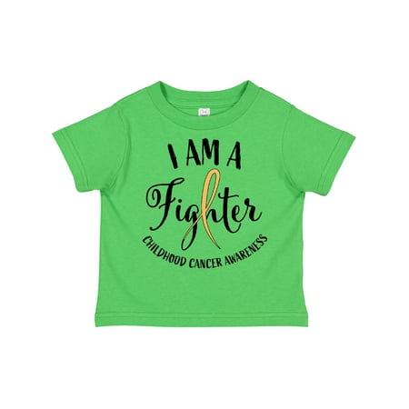 

Inktastic I Am a Fighter- Childhood Cancer Awareness Gift Toddler Boy or Toddler Girl T-Shirt