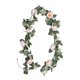 thumbnail image 2 of Guirnalda de flores de eucalipto artificial, enredaderas verdes colgantes para decoración luminosa Rosa claro, 2 of 6