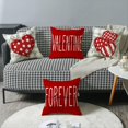 thumbnail image 5 of Fundas de Almohada para el DíA de San ValentíN Forever Loves, Fundas de Almohada con Hojas de Eucalipto, Decorativa para CojíN con Corazones de Amor, 5 of 5