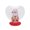 Ginger, variant on Heart-Shaped Snowman Glitter Dome – Festive Winter Holiday Decoration with Red Base, Perfect Christmas Gift for Home, Office, or Classroom Display