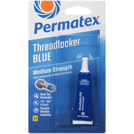 Permatex 75185 Medium Strength Threadlocker Blue, 6ml