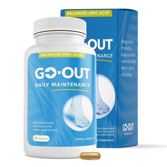 Go-Out - Daily Uric Acid Maintenance - Go-Out Plex - 90 Capsules