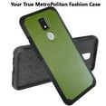 thumbnail image 3 of DALUX MetKase Hybrid Slim Phone Case Compatible with Cricket Icon 3 / Splendor / AT&T Motivate 2 (2021) - Olive Green, 3 of 3