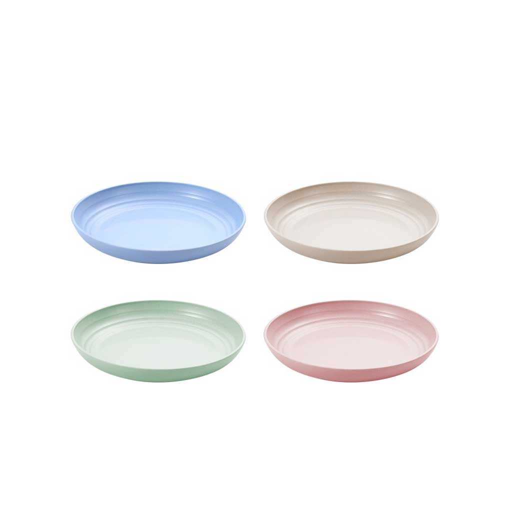 Pack of Plastic Food Tableware Plate Round Dinner Dish Hotel Bar
