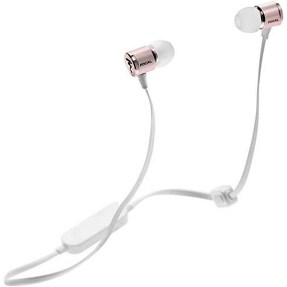 Focal Spark Wireless In-Ear Headphones with 3-Button Remote and Microphone (Silver)