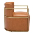 thumbnail image 3 of ZUO Xander Modern Accent Chair in Brown, 3 of 10