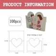 thumbnail image 2 of Hibalala 100 Pcs Mother's Day Greeting Cards Set, Foldable Heart-Shaped Cards Note Card for Mother's Day Party, 2 of 6