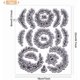 thumbnail image 3 of Sello de goma con forma de corona de rosas, 8,7 x 7 pulgadas, para decorar esquinas, sellos de goma EVA, sellos de relieve, 3 of 9