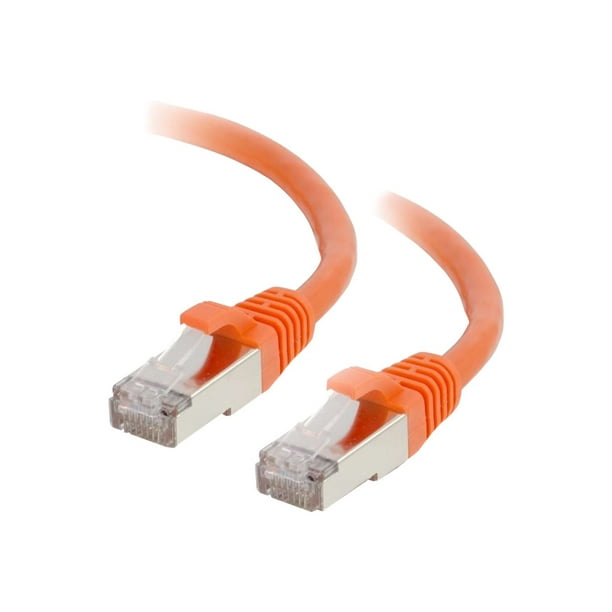 C2G Ethernet CAT 6 Cat6 Câble de 20 Pi - Sans Armature (STP) - Orange - Câble de Raccordement - RJ-45 (M) à RJ-45 (M) - 20 Pi - STP - - Moulé, Sans Accrochage, Toronné - Orange