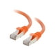 C2G Ethernet CAT 6 Cat6 Câble de 20 Pi - Sans Armature (STP) - Orange - Câble de Raccordement - RJ-45 (M) à RJ-45 (M) - 20 Pi - STP - - Moulé, Sans Accrochage, Toronné - Orange – image 1 sur 3