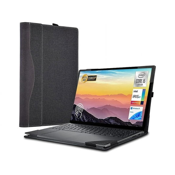 Case for 15.6 inch Dell Inspiron 15 3000/3535/3530/3520/3510/3510/3515/3511 and Vostro 15 3530 3520 3510 3515 Laptop Cover Computer Drop Protection PU Leather Case Notebook Sleeve