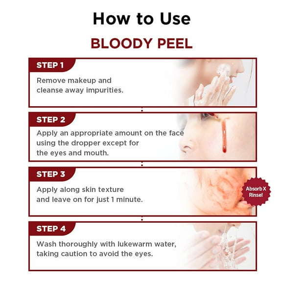 Skin1004 Bloody Peel Exfoliating Face Ampoule, 30ml