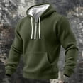 thumbnail image 4 of 1/4 Zipper Hoodie Men Long Sleeve Fashion Hooded Sweatshirt Loose Fit Hoodie Pullover Fall Winter Pullover Tops with Pockets, 4 of 5
