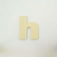 thumbnail image 2 of Package of 1, 6 Inch X 1/2" Thickness Baltic Birch Wood Letter h in The Arial Font, Thick, Lower Case for Art & Craft Project, Made in USA, 2 of 3